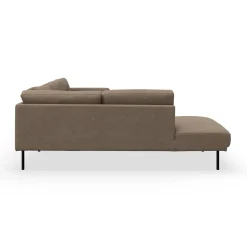 Larvik venstrevendt hjørnesofa med pufafslutning