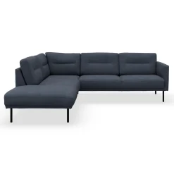 Larvik venstrevendt hjørnesofa med pufafslutning