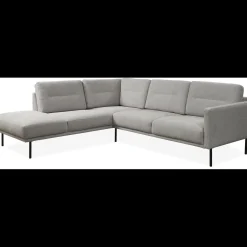 Larvik venstrevendt hjørnesofa med pufafslutning