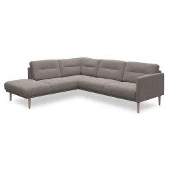 Larvik venstrevendt hjørnesofa med pufafslutning