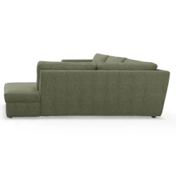 Lean højrevendt hjørnesofa med pufafslutning