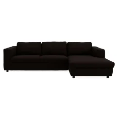 Lean højrevendt sofa med chaiselong