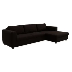 Lean højrevendt sofa med chaiselong