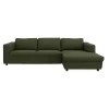 Lean højrevendt sofa med chaiselong