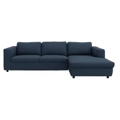 Lean højrevendt sofa med chaiselong