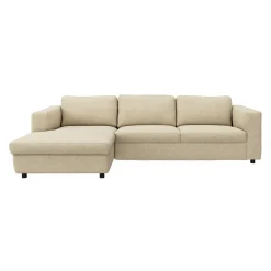 Lean venstrevendt sofa med chaiselong
