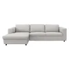 Lean venstrevendt sofa med chaiselong