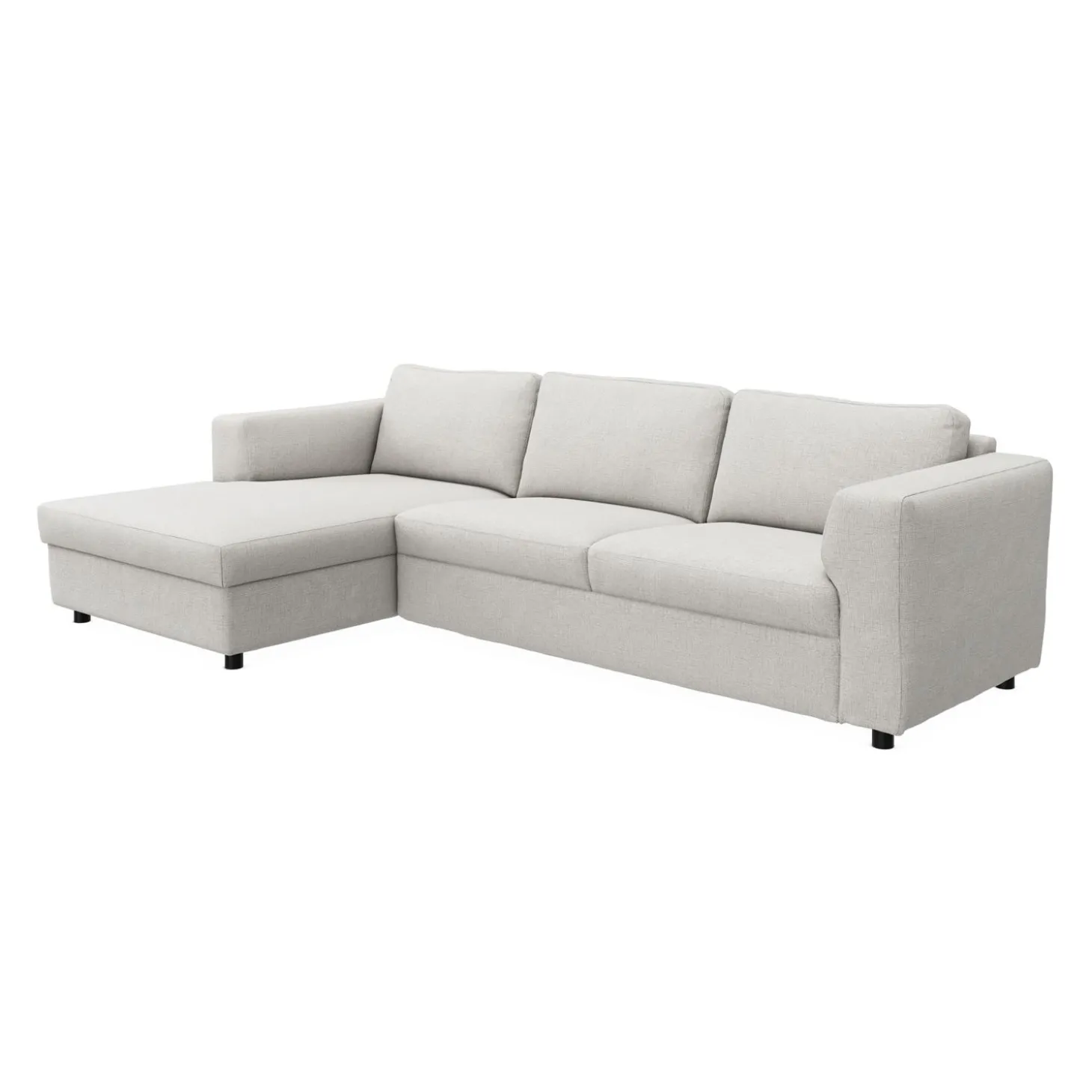 Lean venstrevendt sofa med chaiselong