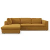 Lean venstrevendt sofa med chaiselong