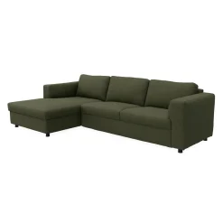 Lean venstrevendt sofa med chaiselong