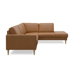 Linea højrevendt hjørnesofa med pufafslutning