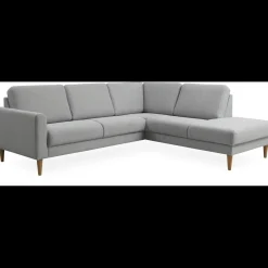 Linea højrevendt hjørnesofa med pufafslutning