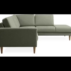 Linea højrevendt hjørnesofa med pufafslutning