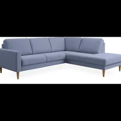 Linea højrevendt hjørnesofa med pufafslutning