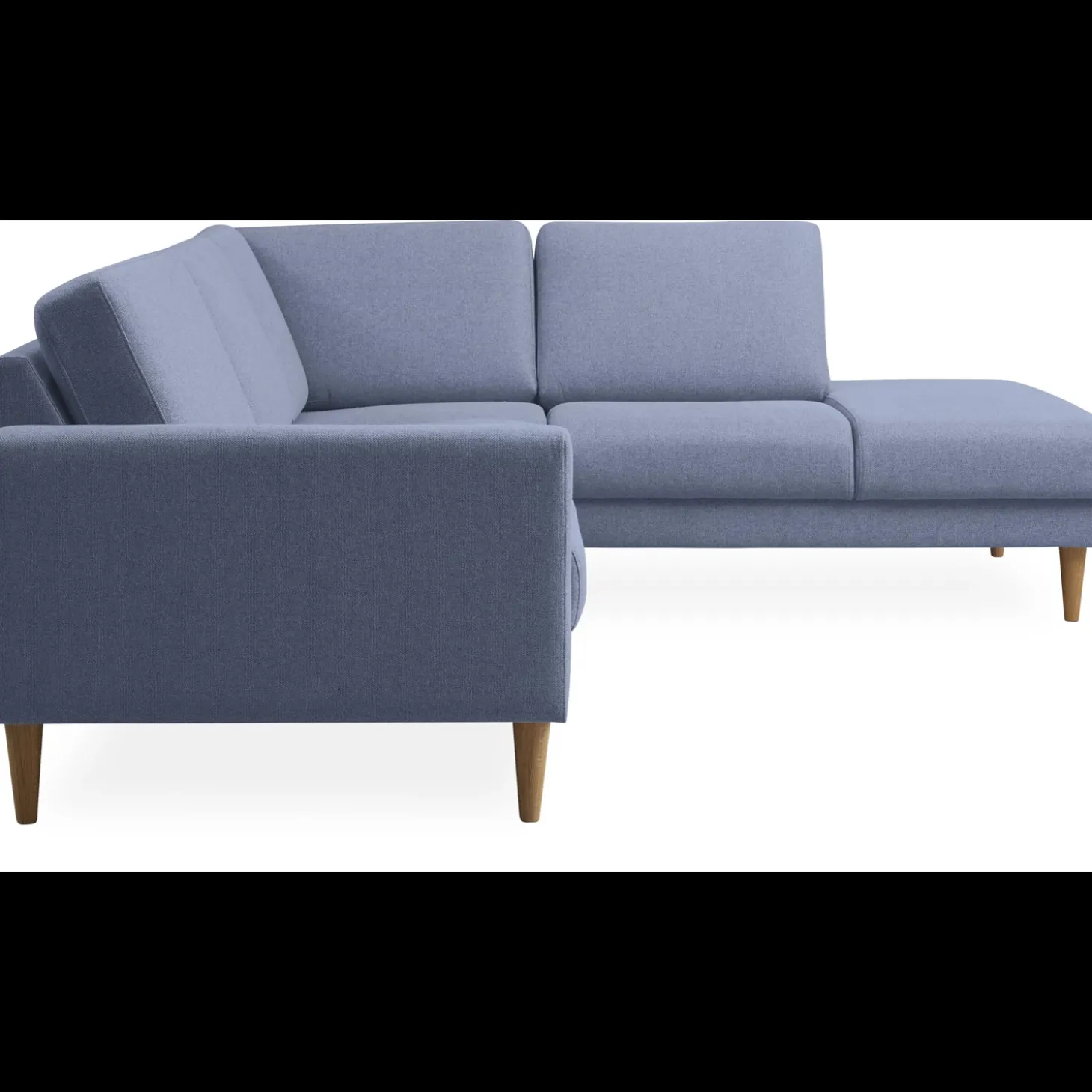 Linea højrevendt hjørnesofa med pufafslutning