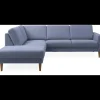 Linea venstrevendt hjørnesofa med pufafslutning