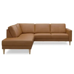 Linea venstrevendt hjørnesofa med pufafslutning