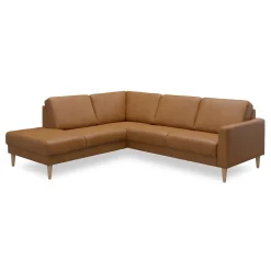 Linea venstrevendt hjørnesofa med pufafslutning