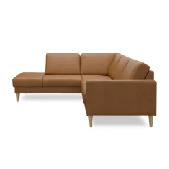 Linea venstrevendt hjørnesofa med pufafslutning