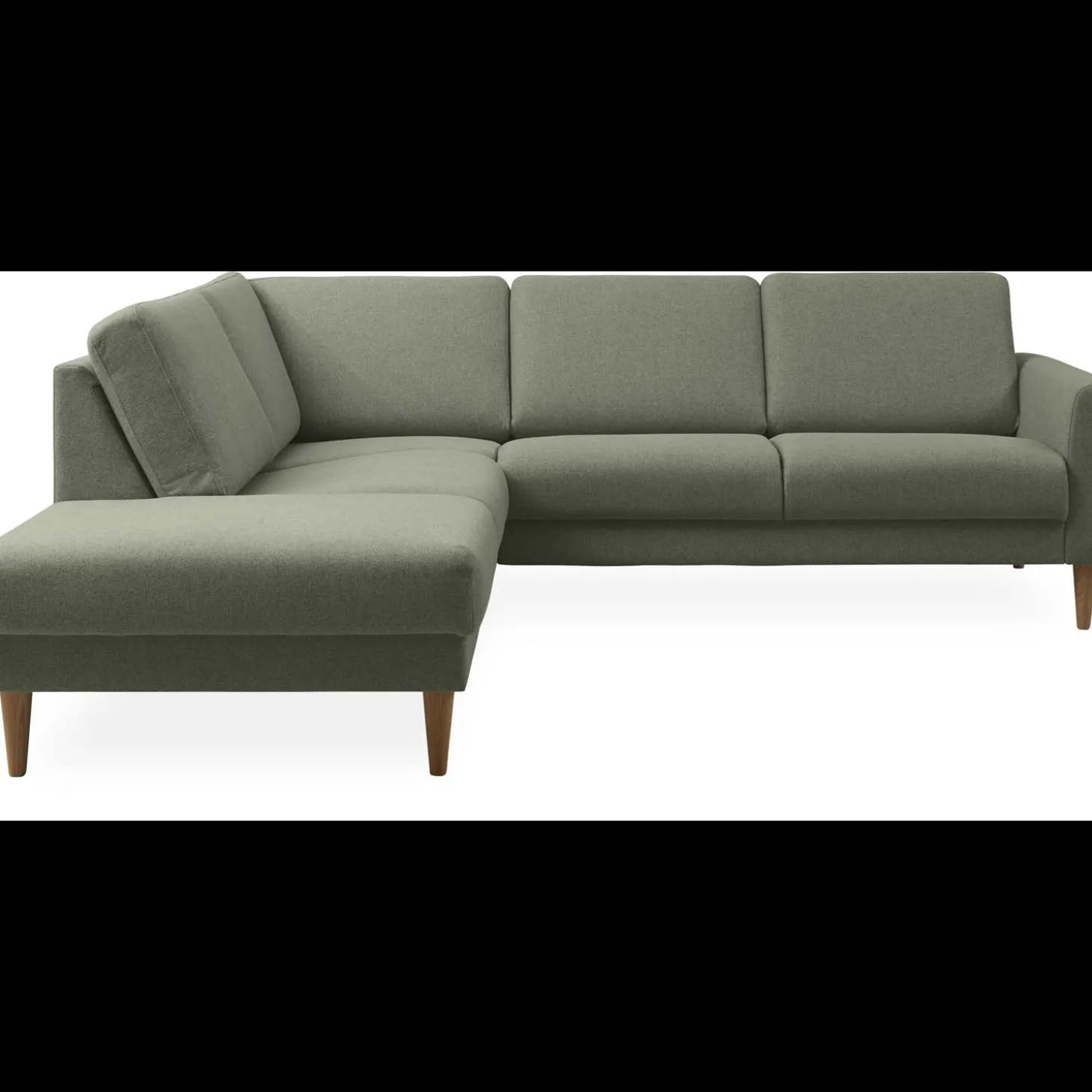 Linea venstrevendt hjørnesofa med pufafslutning