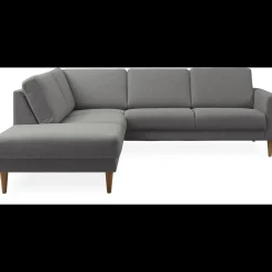 Linea venstrevendt hjørnesofa med pufafslutning