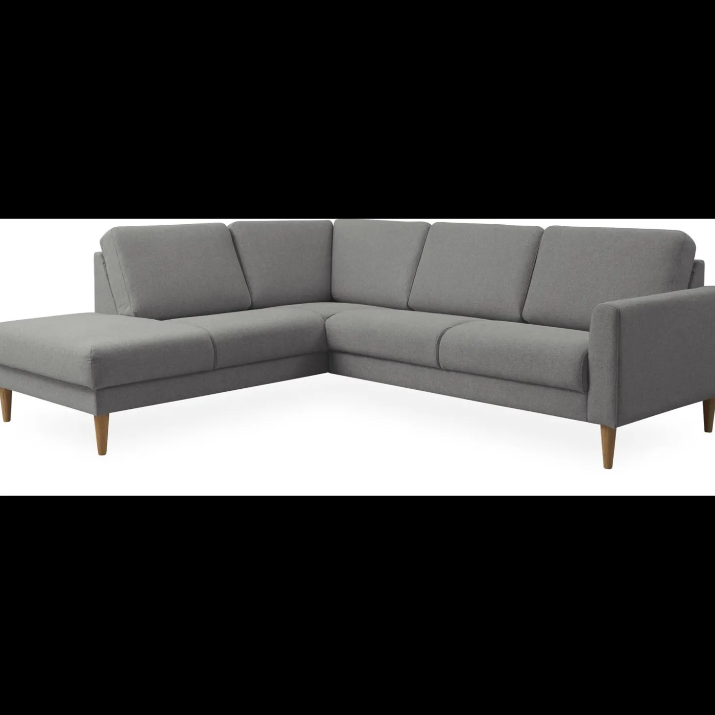 Linea venstrevendt hjørnesofa med pufafslutning