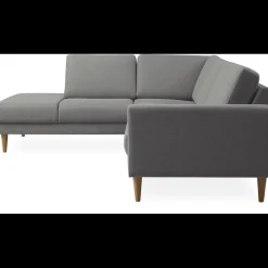Linea venstrevendt hjørnesofa med pufafslutning