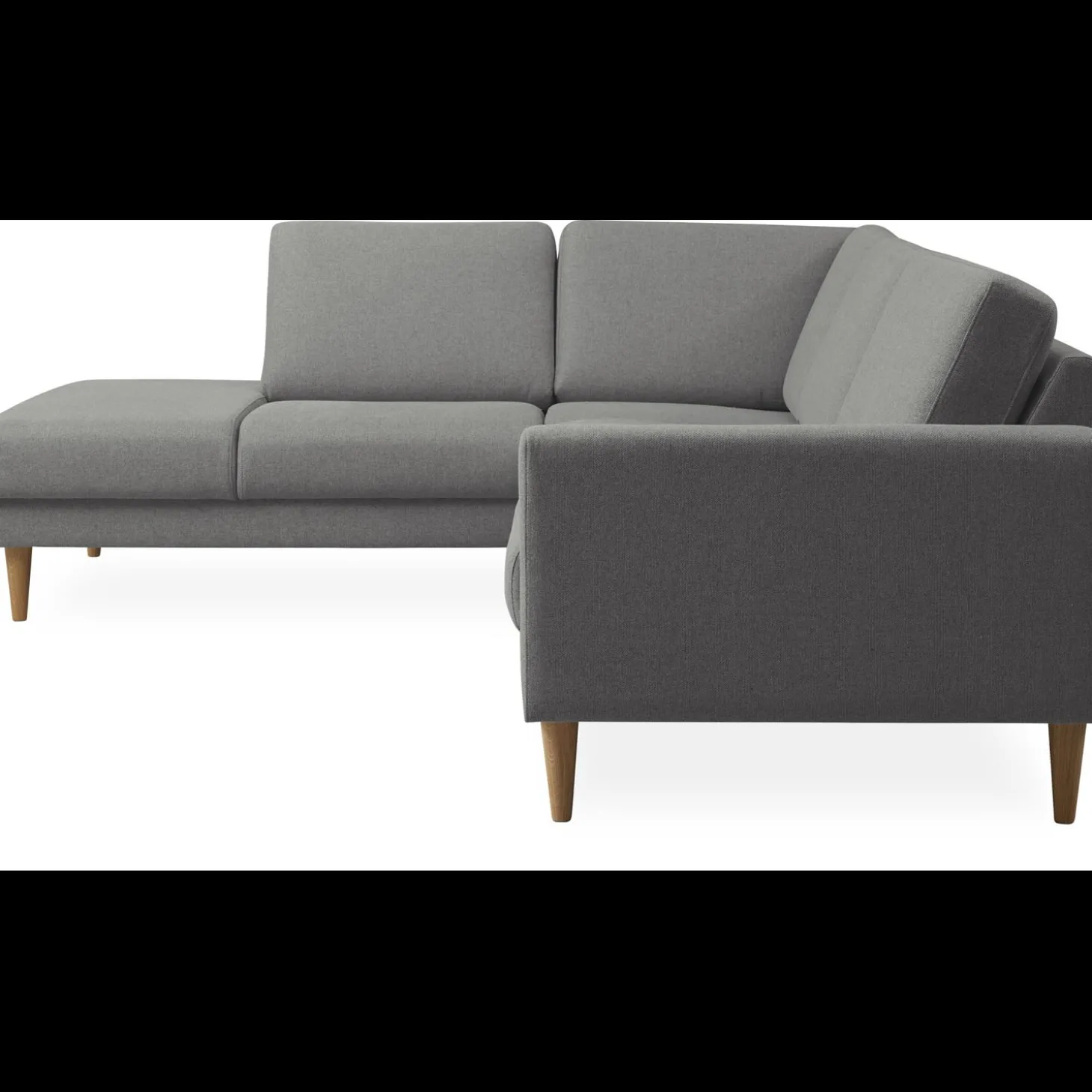 Linea venstrevendt hjørnesofa med pufafslutning