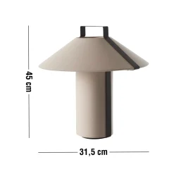 Luxoria Bordlampe 45 x 31,5 cm