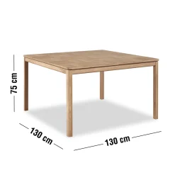 Meda Spisebord 130 x 130 x 75 cm