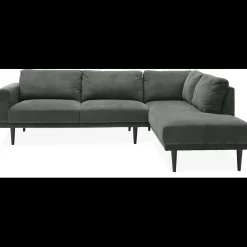 Mexico højrevendt sofa med pufafslutning
