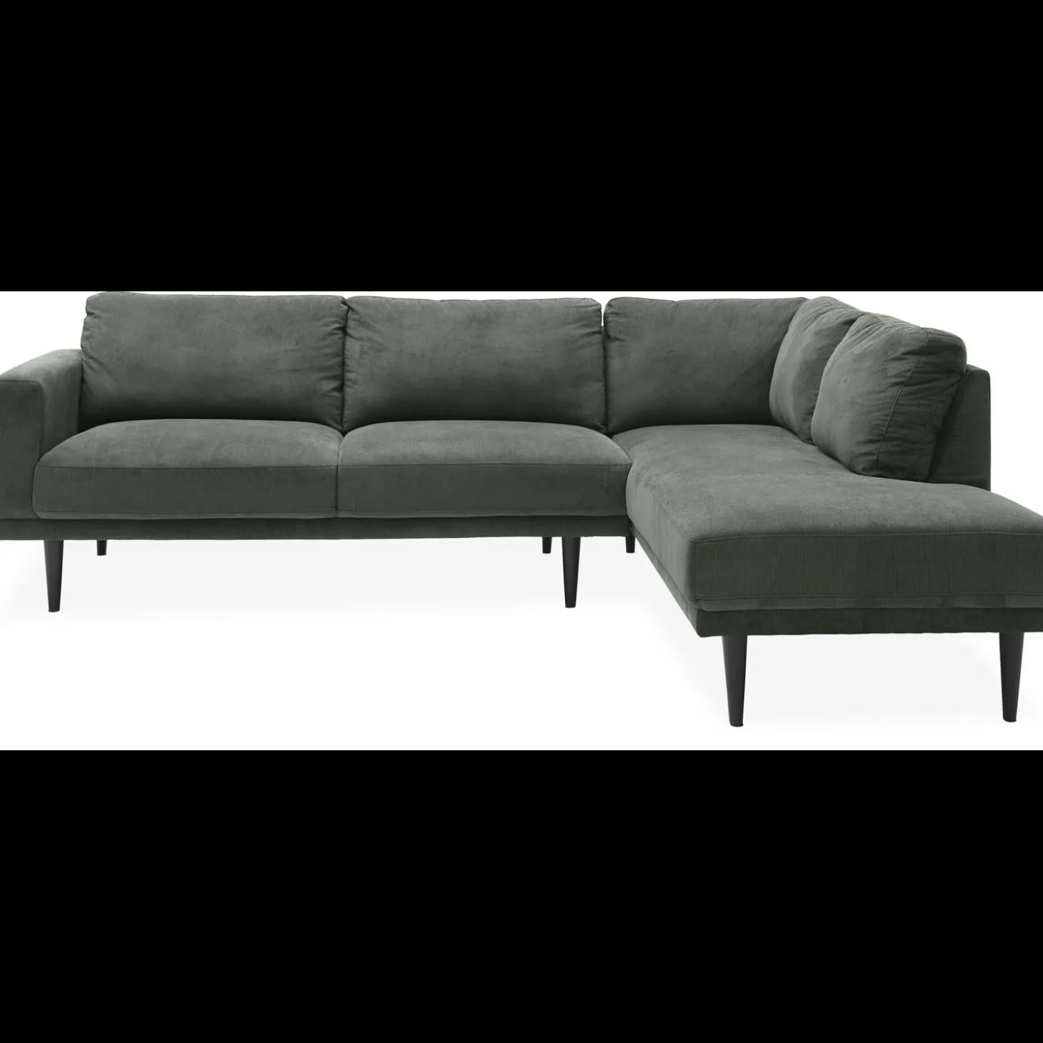 Mexico højrevendt sofa med pufafslutning