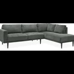 Mexico højrevendt sofa med pufafslutning