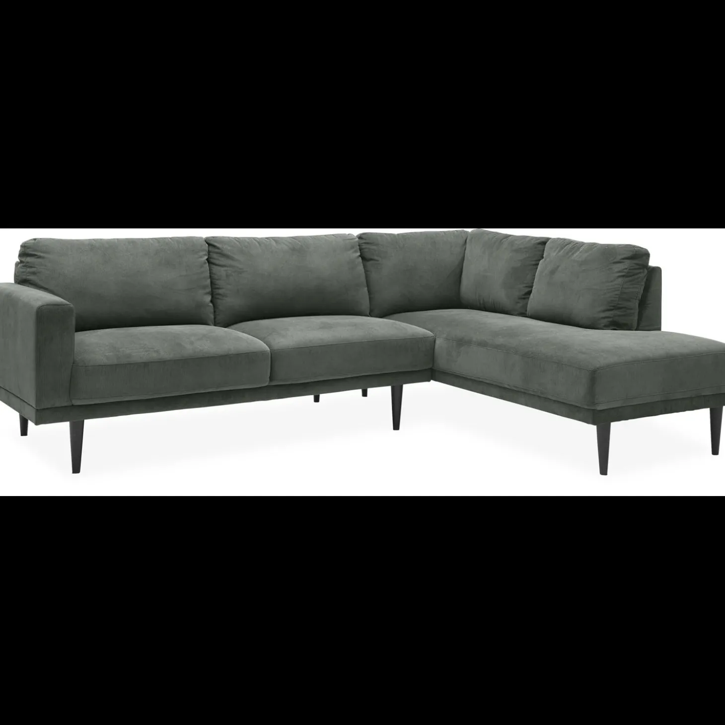 Mexico højrevendt sofa med pufafslutning