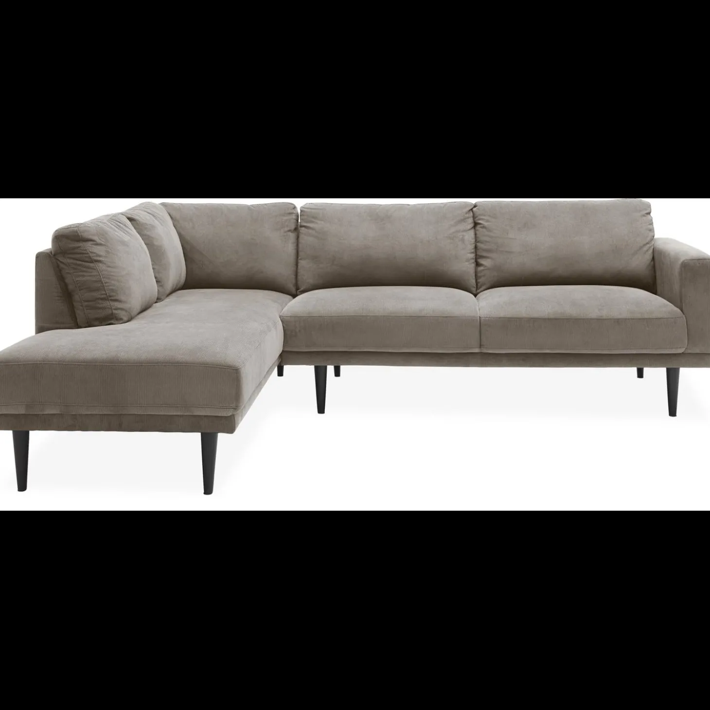 Mexico venstrevendt sofa med pufafslutning