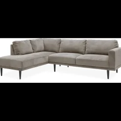 Mexico venstrevendt sofa med pufafslutning