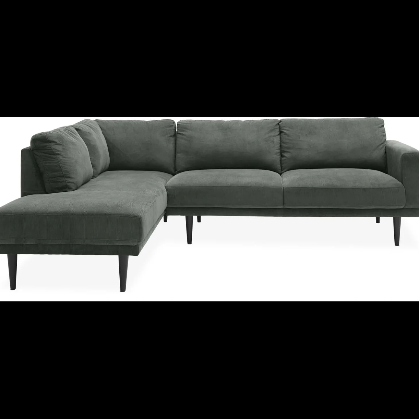 Mexico venstrevendt sofa med pufafslutning
