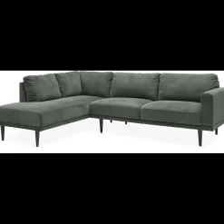 Mexico venstrevendt sofa med pufafslutning