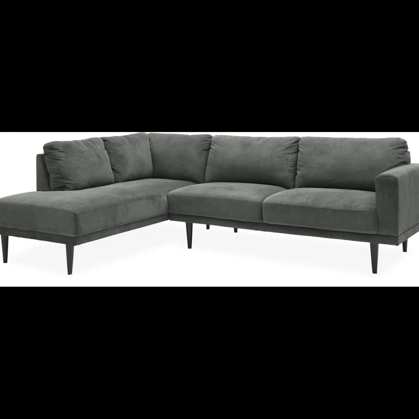 Mexico venstrevendt sofa med pufafslutning