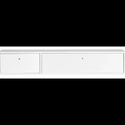 Mistral AV TV-møbel med 1 låge + 1 klap hvid