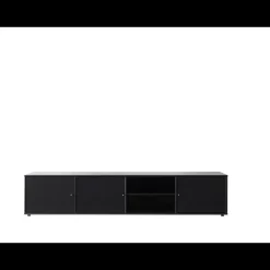 Mistral AV TV-møbel med 3 låger + 6 stilleskruer sort