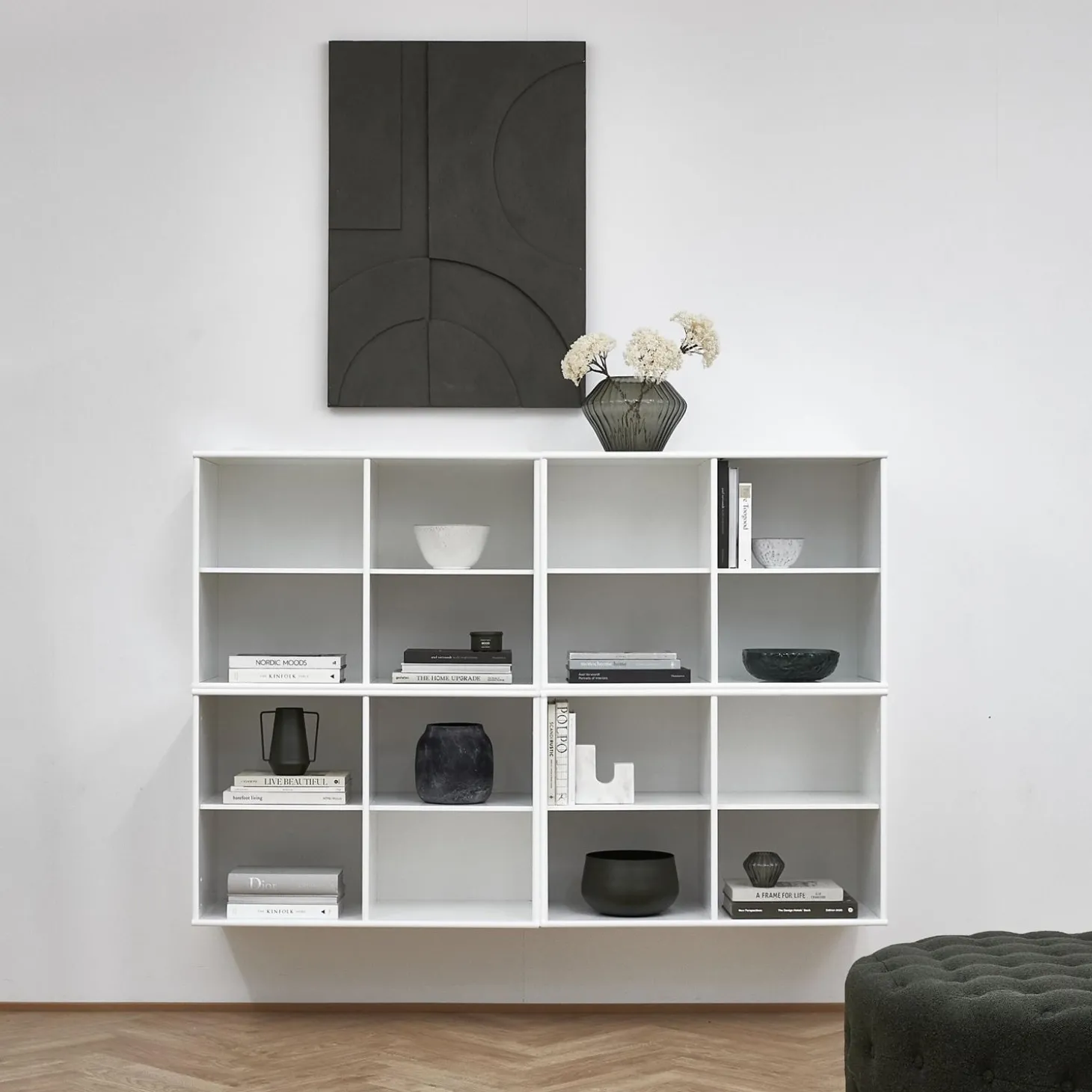 Mistral classic Hvid reol med 4 moduler