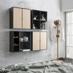 Mistral KUBUS Reoopstilling med 4 moduler + 4 låger sort/eg