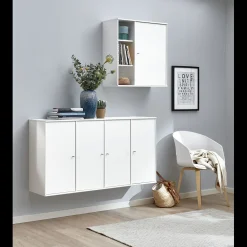 Mistral KUBUS Sæt á 1 reol med 4 låger + 1 reol med 1 låge hvid