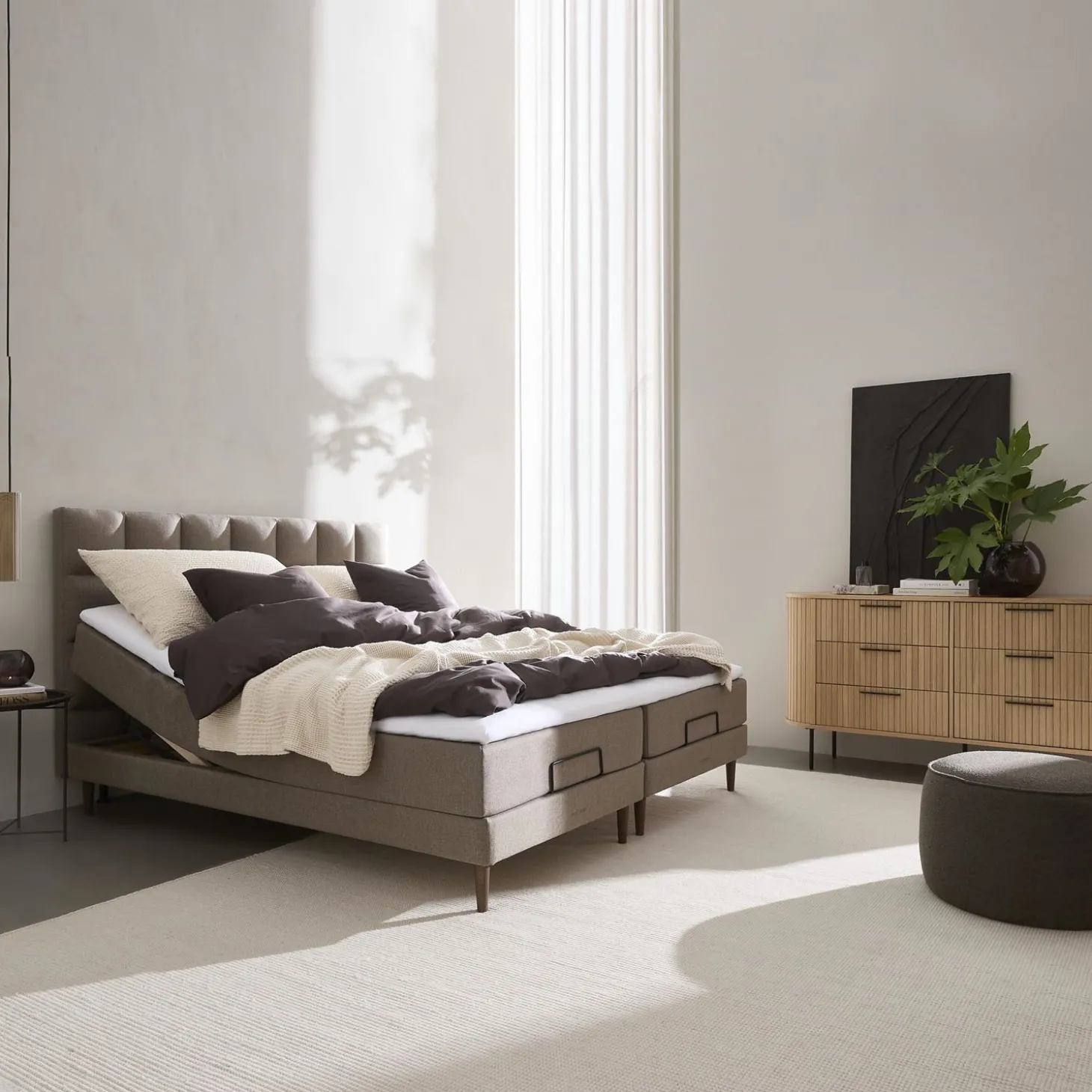 Nocturne Elegant inkl. topmadras, 180 x 200 cm elevationsseng