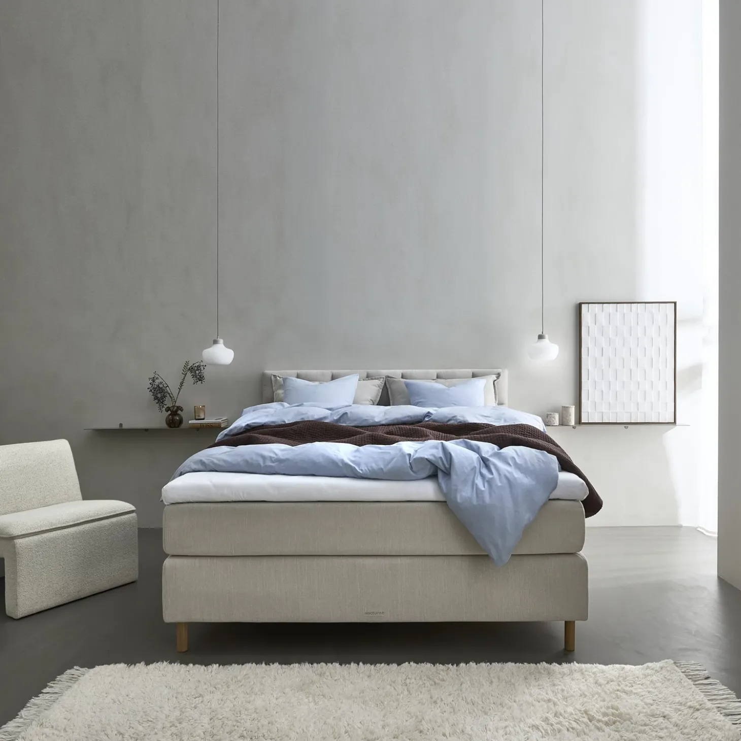 Nocturne Exclusive Plus inkl. topmadras, 180 x 200 cm kontinentalseng