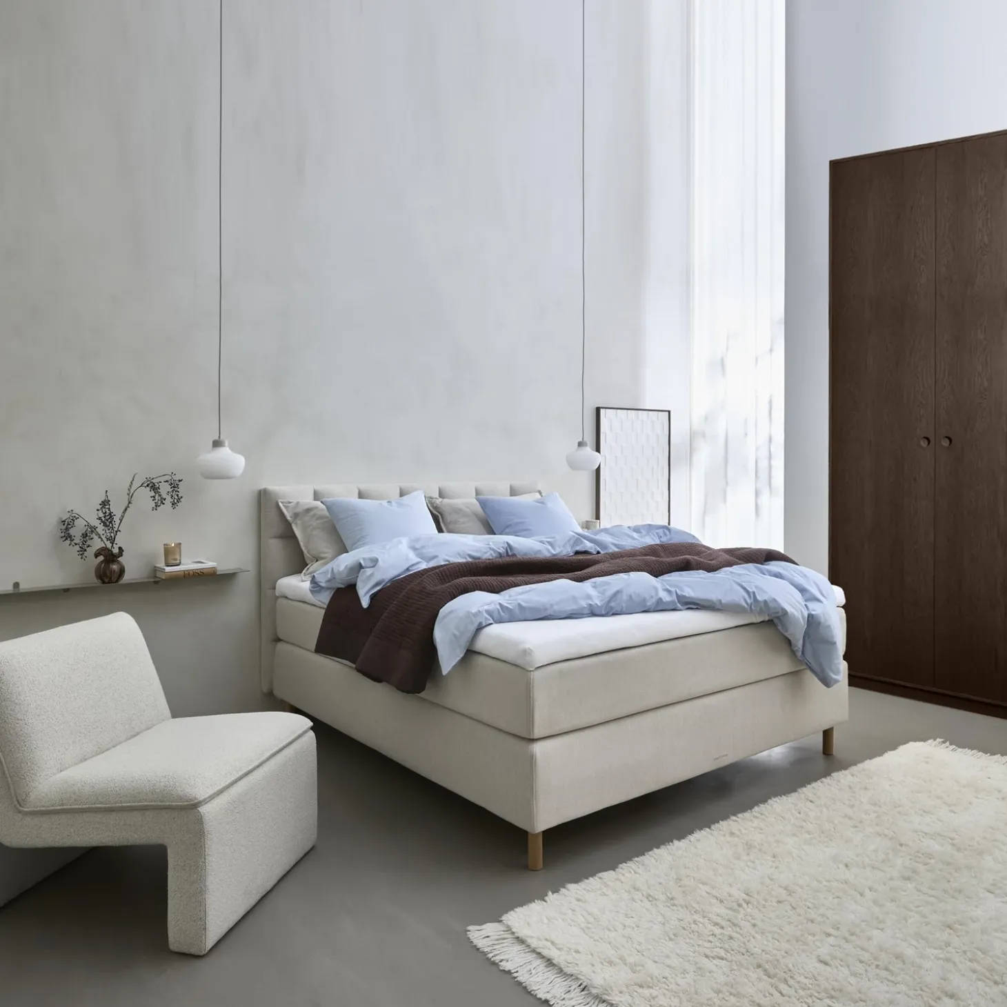 Nocturne Exclusive Plus inkl. topmadras, 180 x 200 cm kontinentalseng