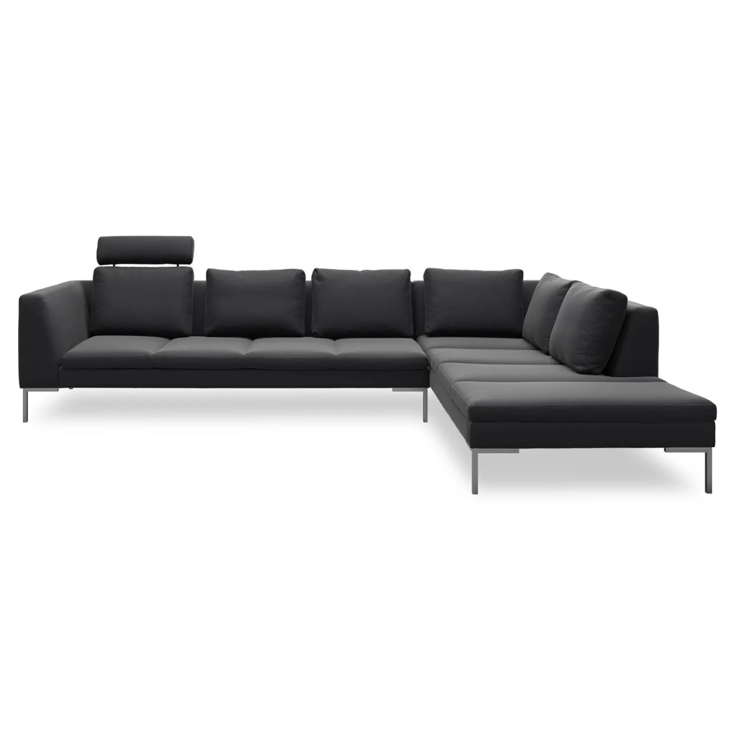 Nordskov højrevendt hjørnesofa med pufafslutning