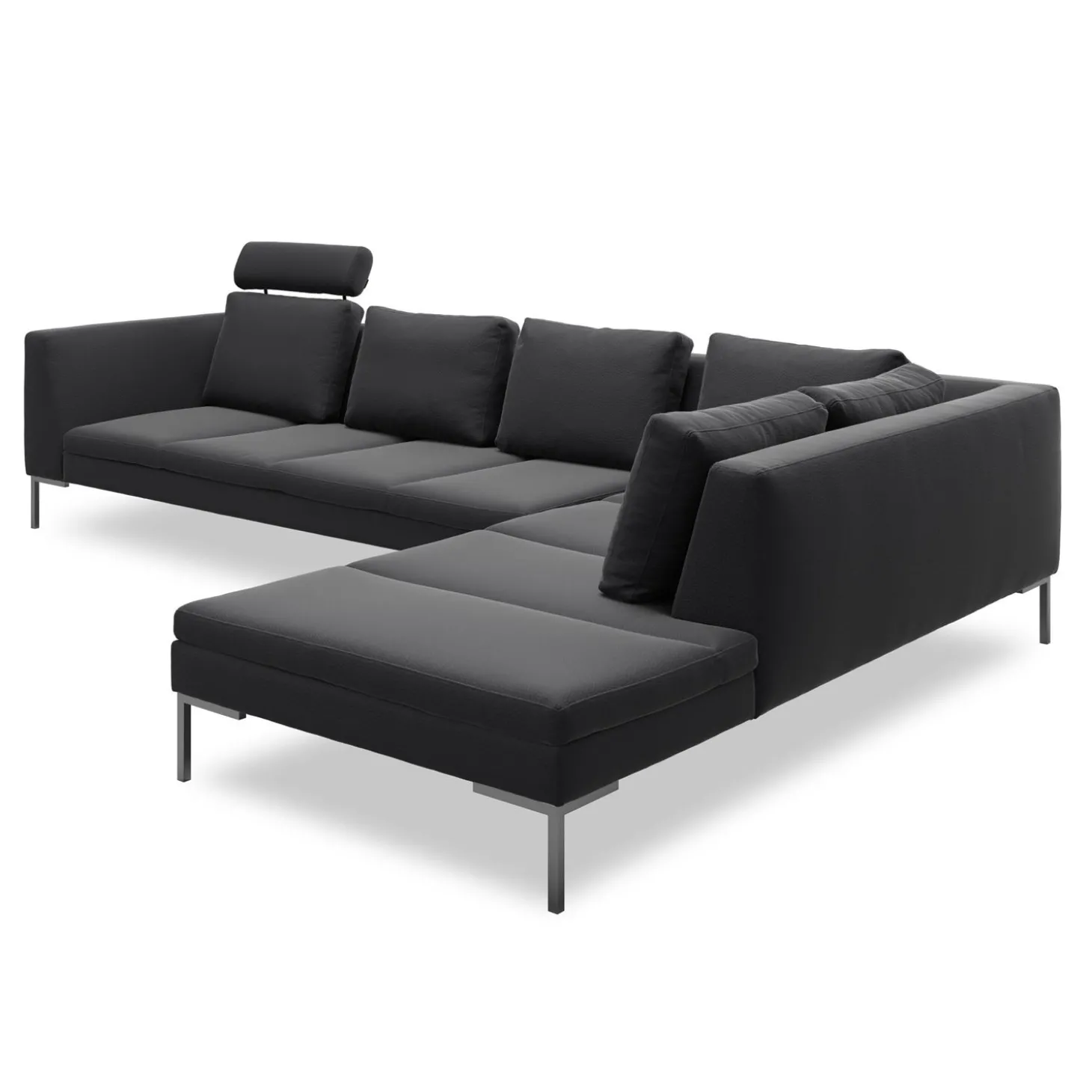Nordskov højrevendt hjørnesofa med pufafslutning