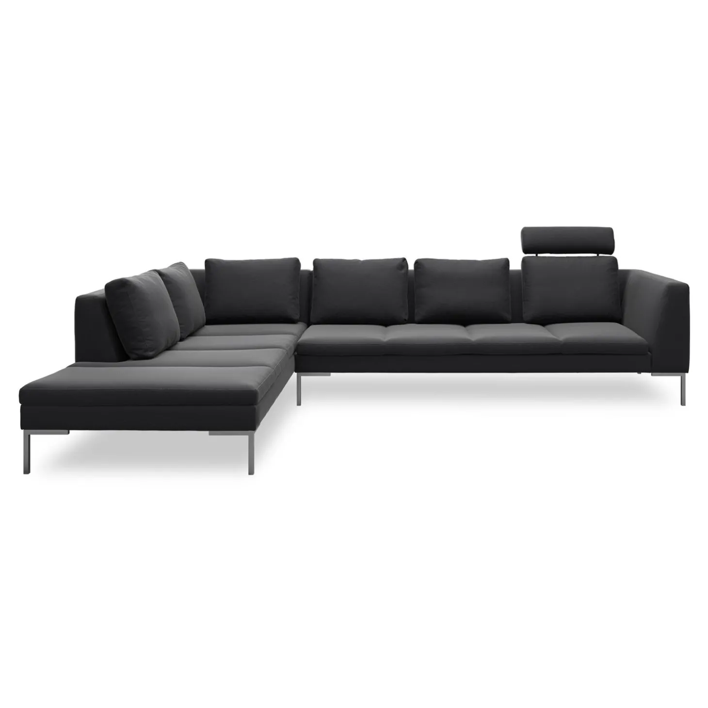 Nordskov venstrevendt hjørnesofa med pufafslutning